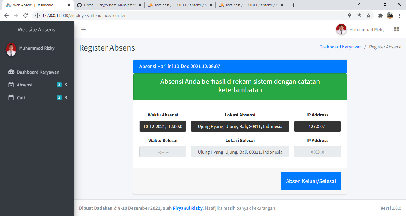 7  Absen Masuk Karyawan