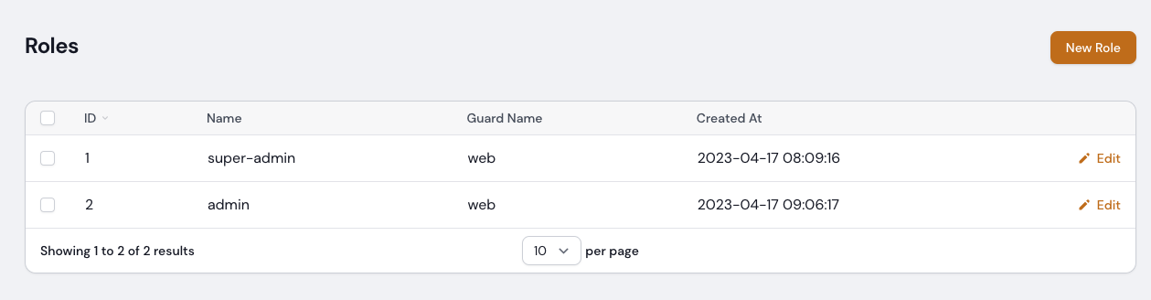 Manage Roles