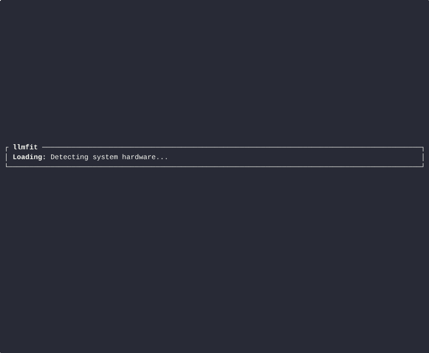 llmfit demo: searching for a model, simulating different hardware, and planning a deployment