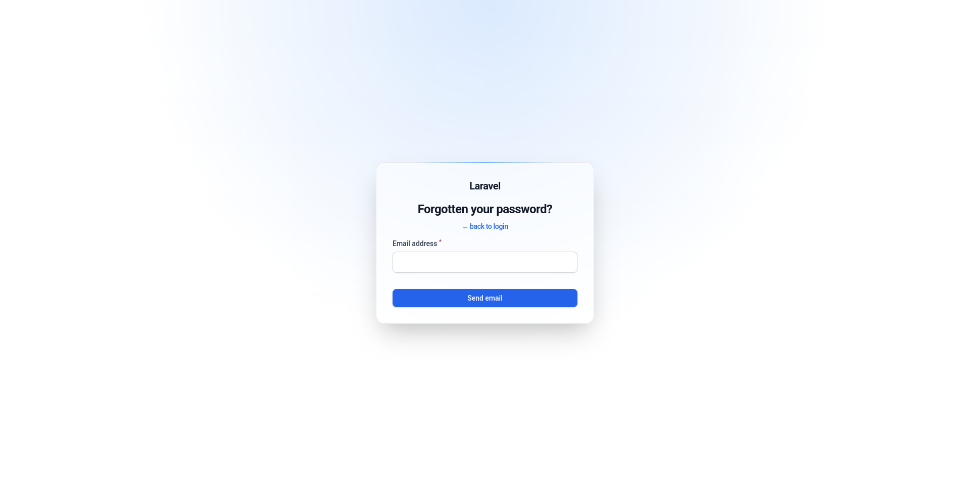 Filament Jet reset password art