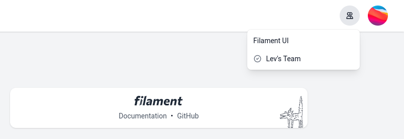 Filament Jet switchable team art