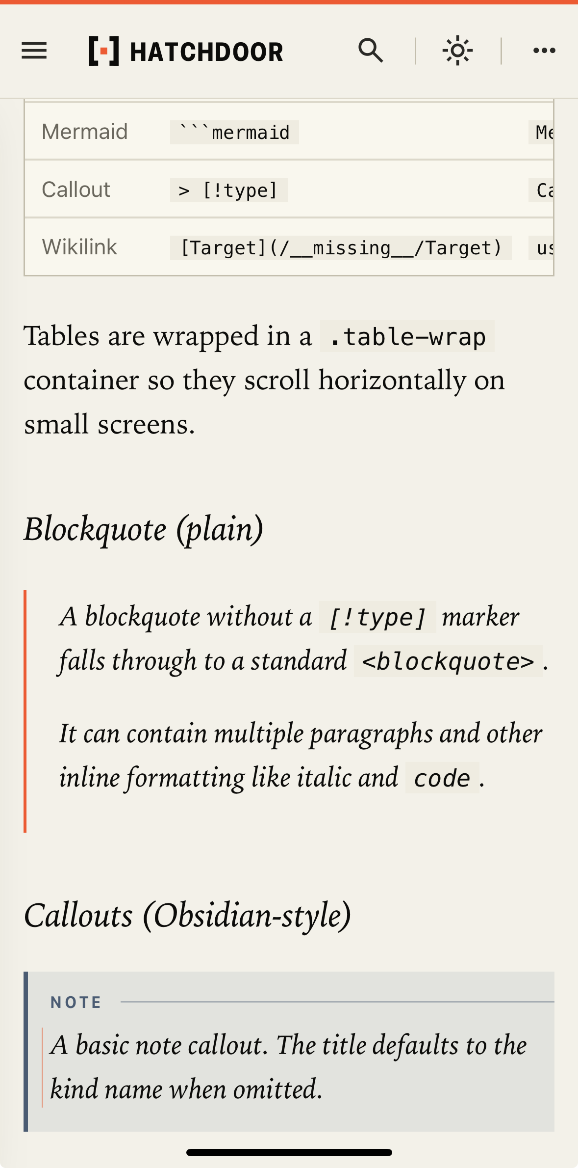 Responsive mobile layout on a phone