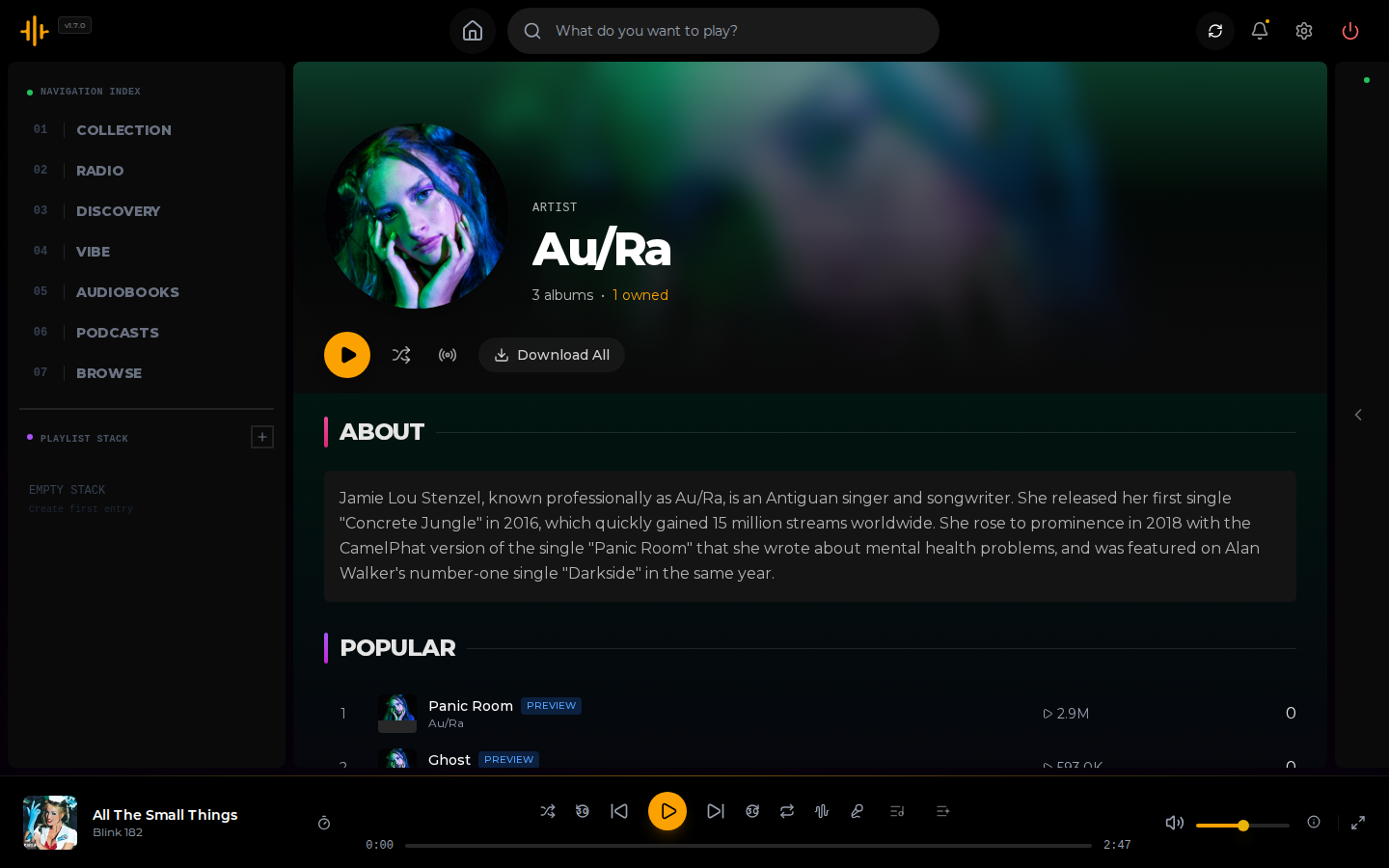 Artist Page