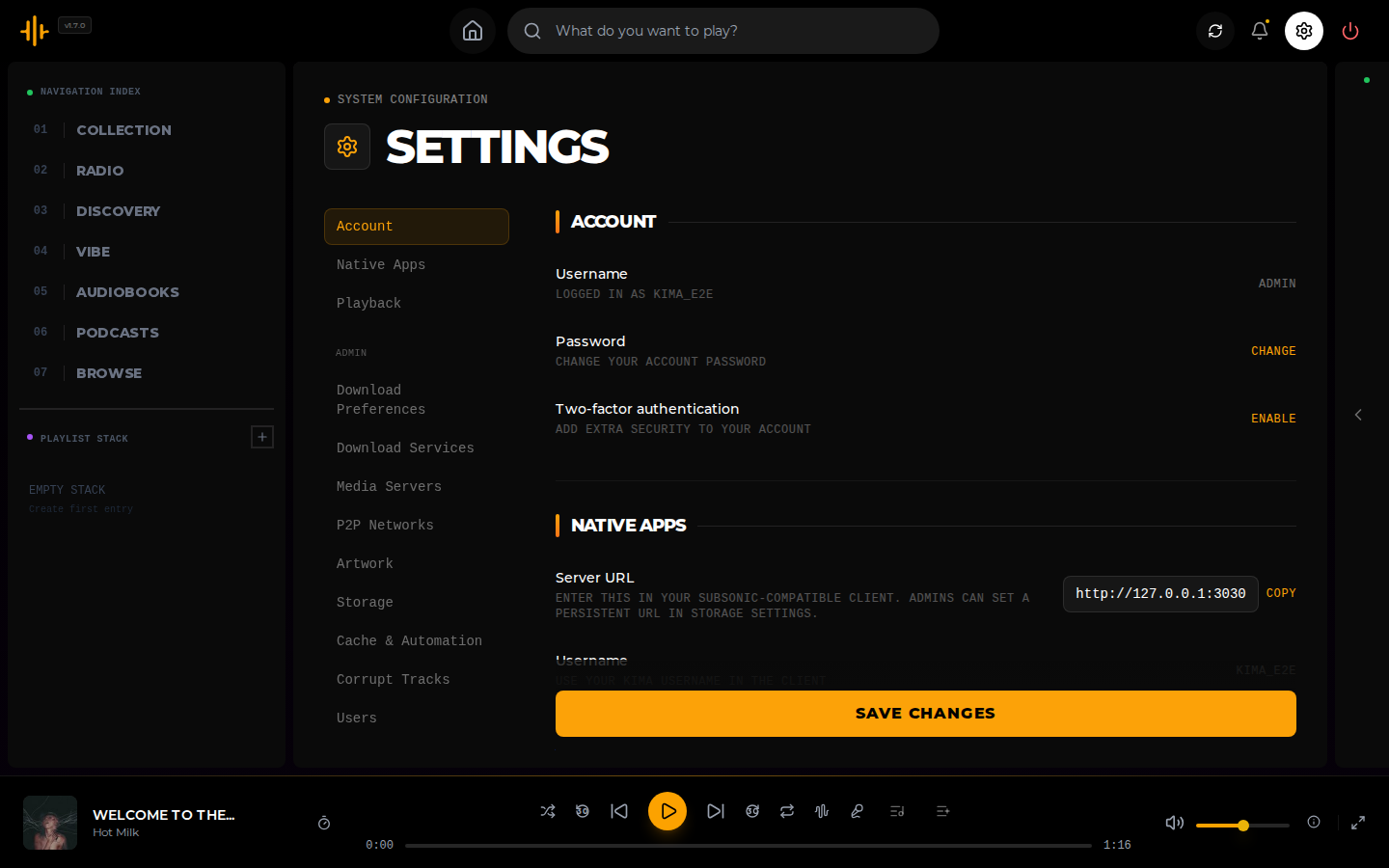 Settings