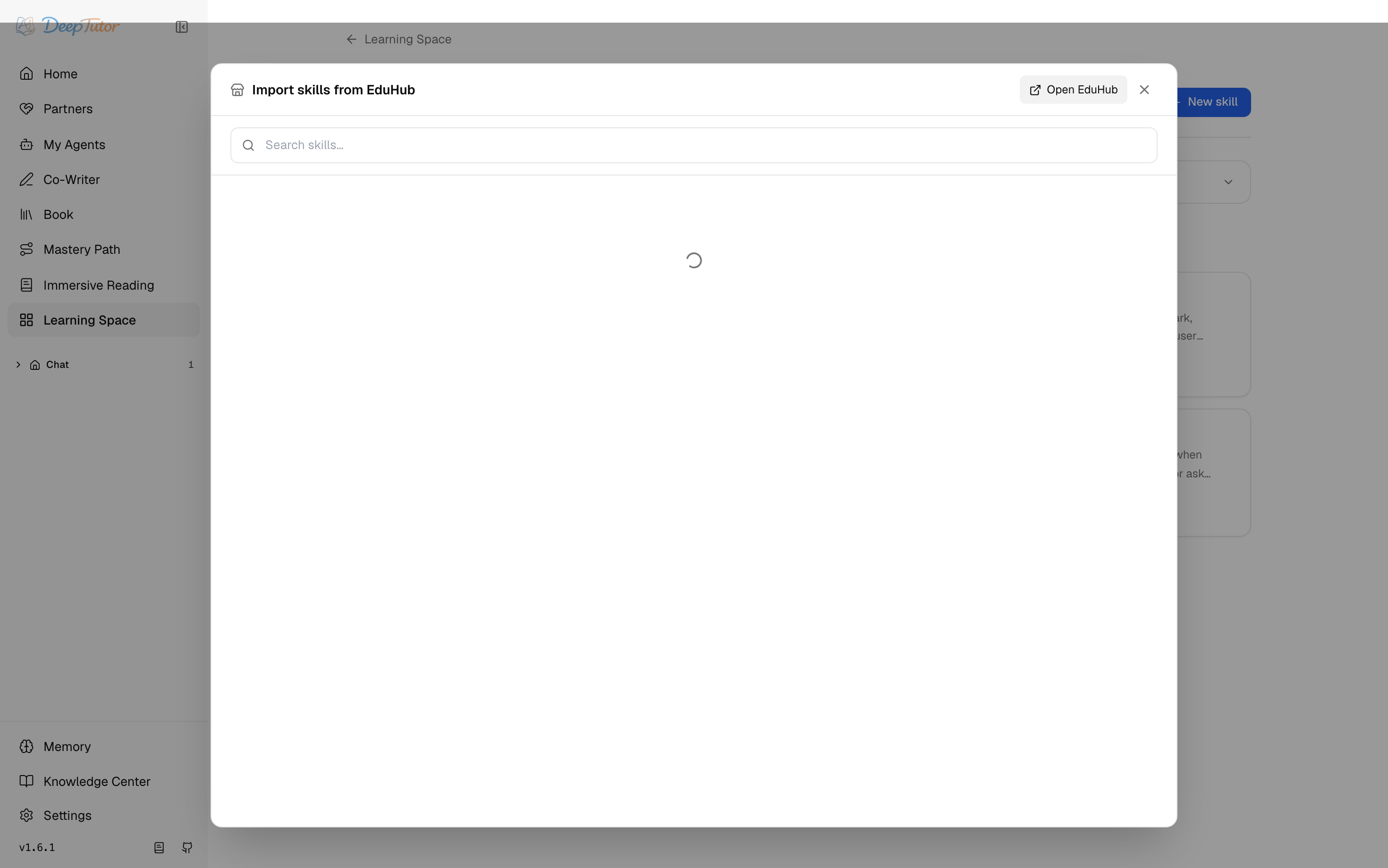 Import skills from EduHub