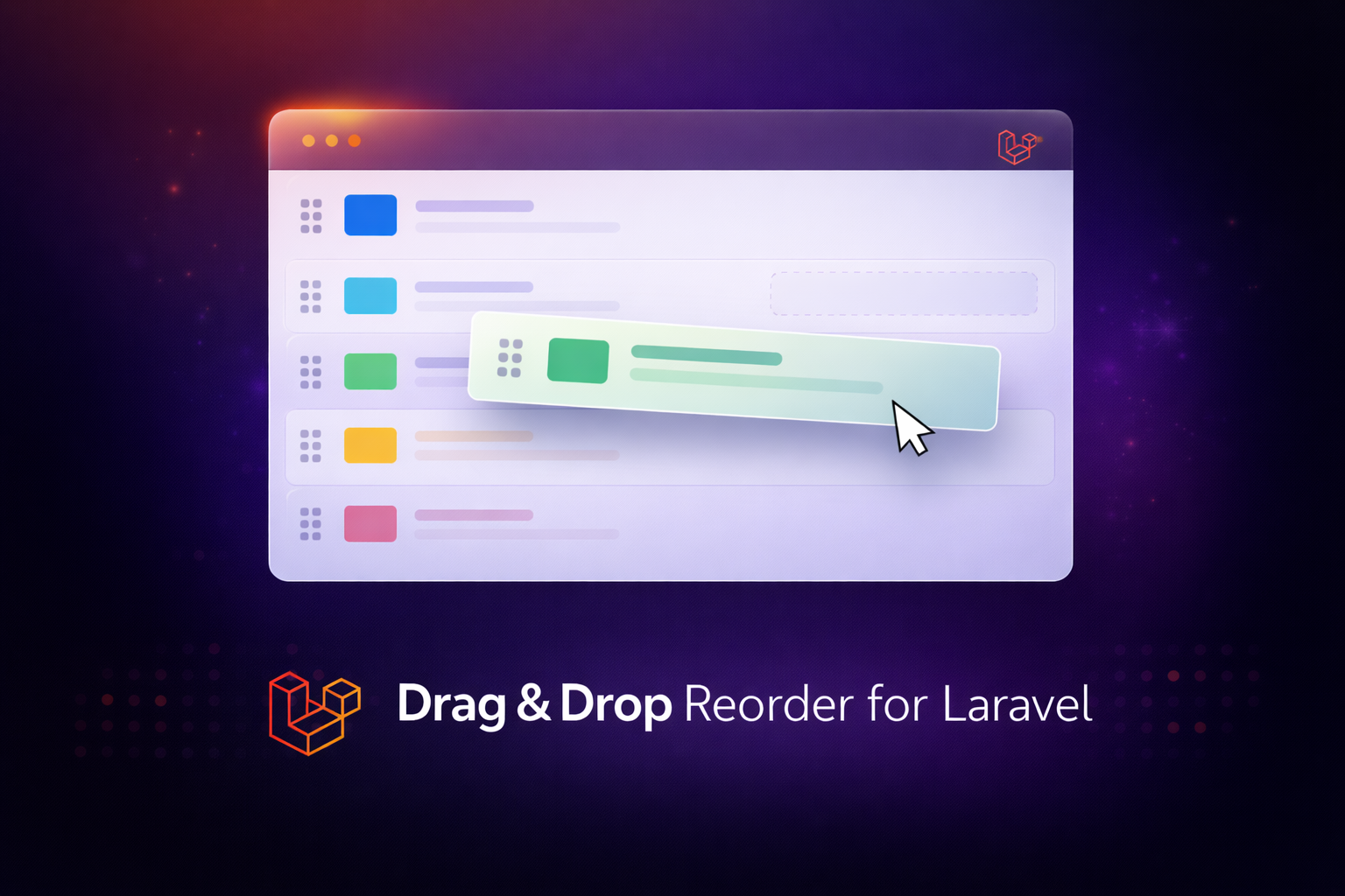 Laravel Reorderable