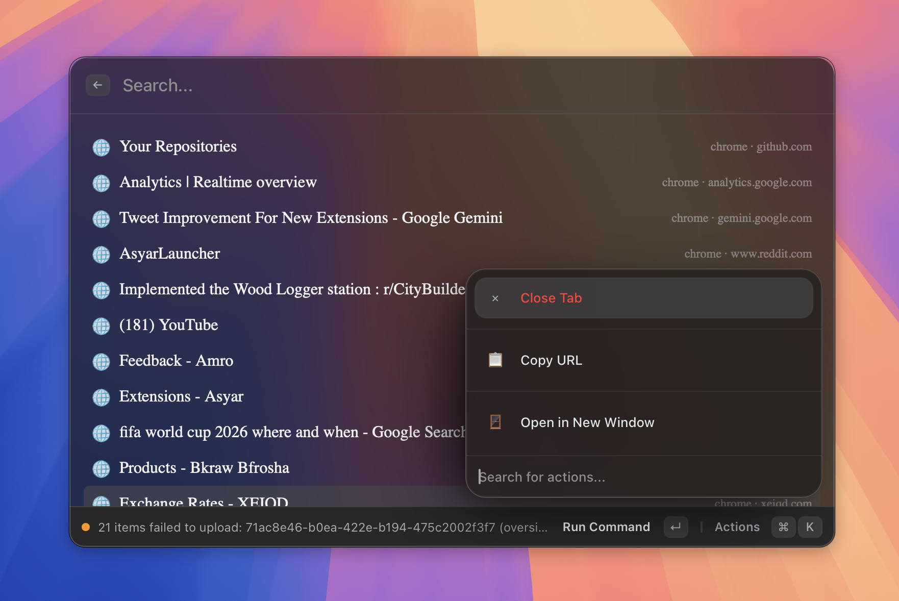 Browser integration