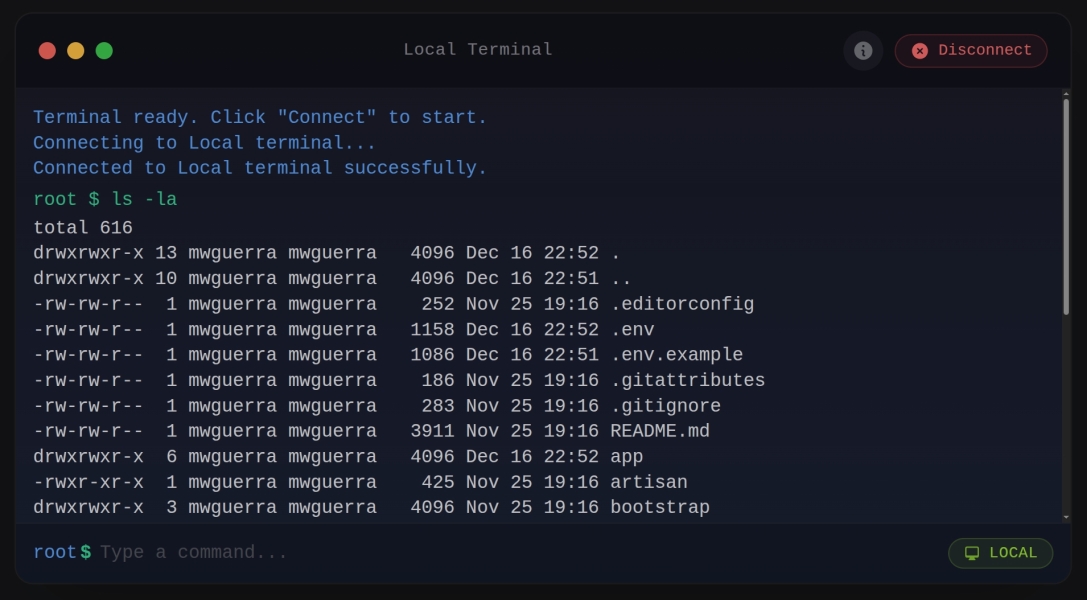 Terminal Commands