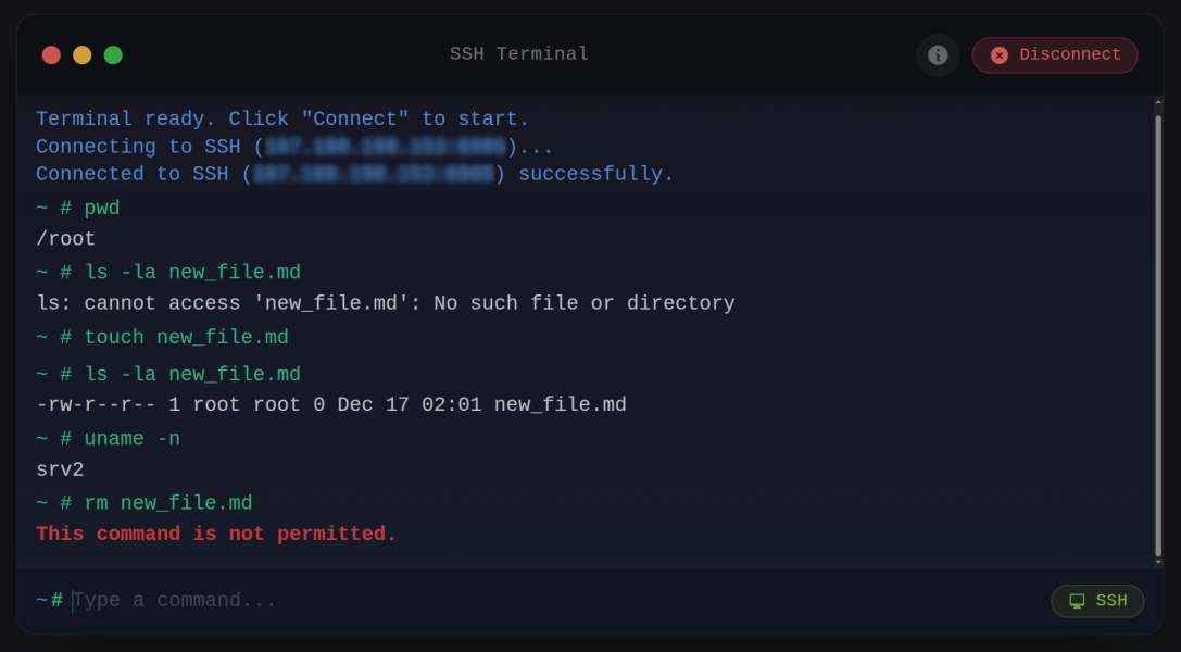 Blocked Command