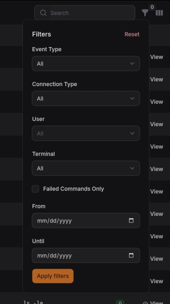 Terminal Log Filter