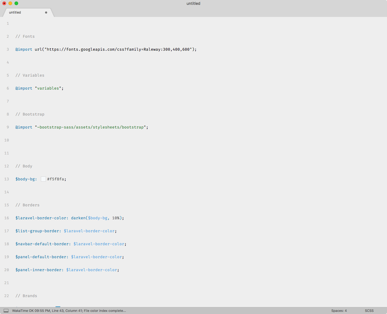 CSS/LESS/SASS syntax highlighting