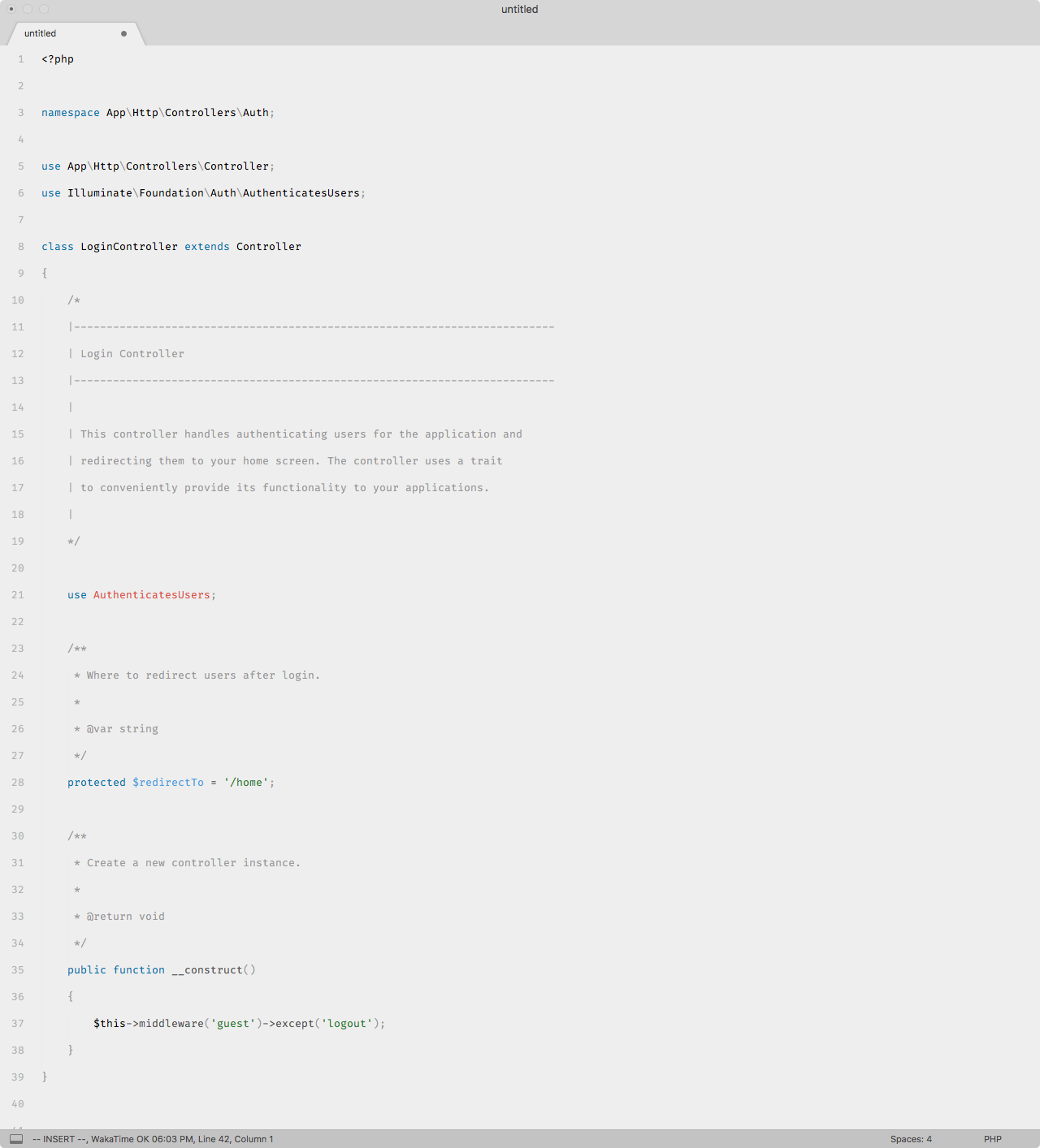 PHP syntax highlighting
