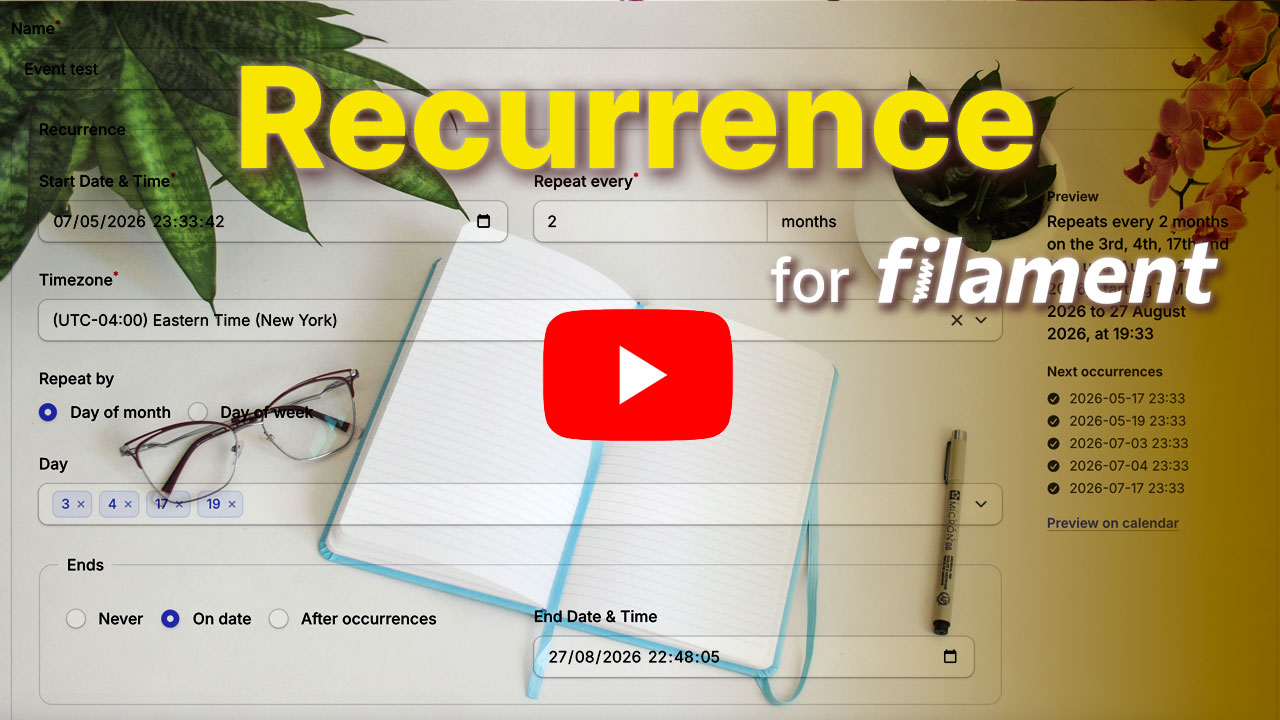 Filament Recurrence Demo Video