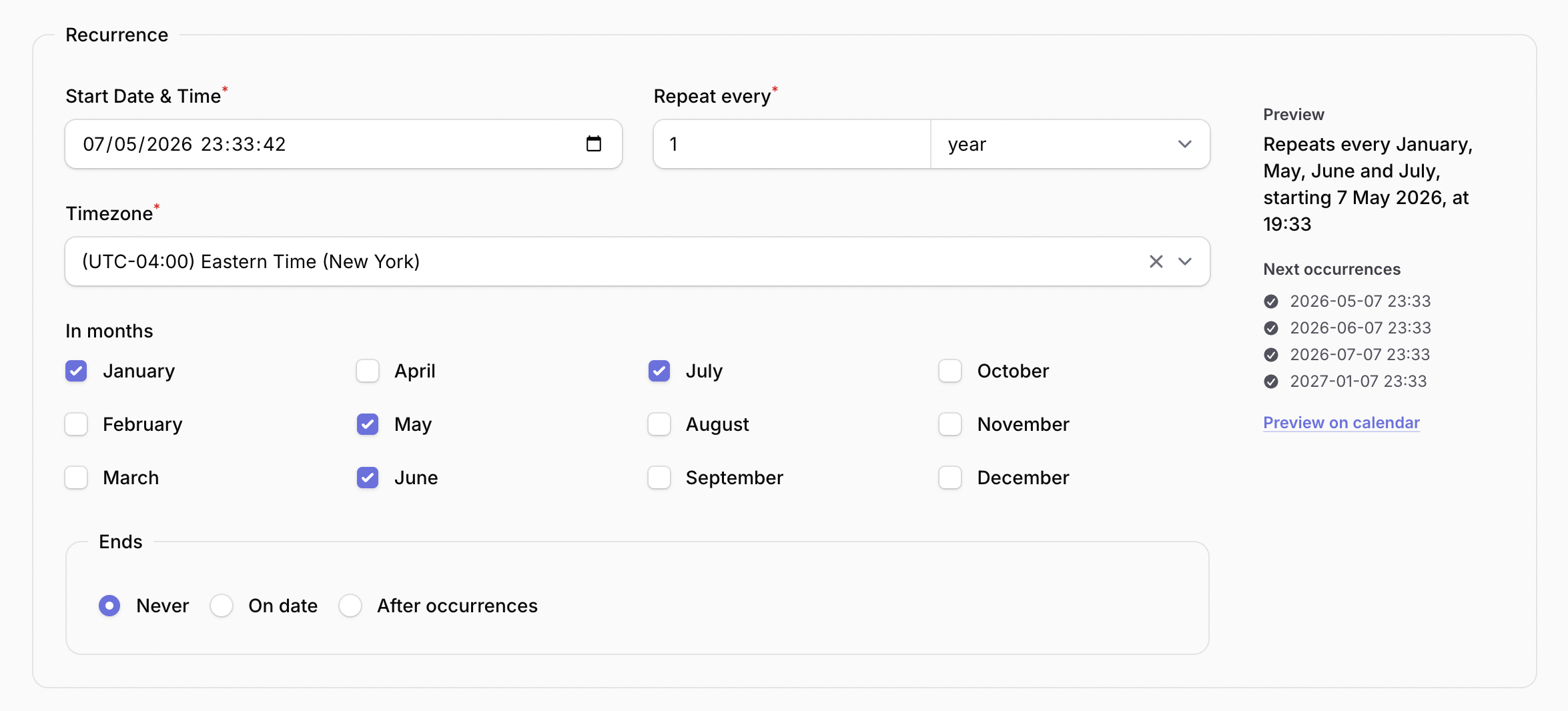 Form Field Example 1