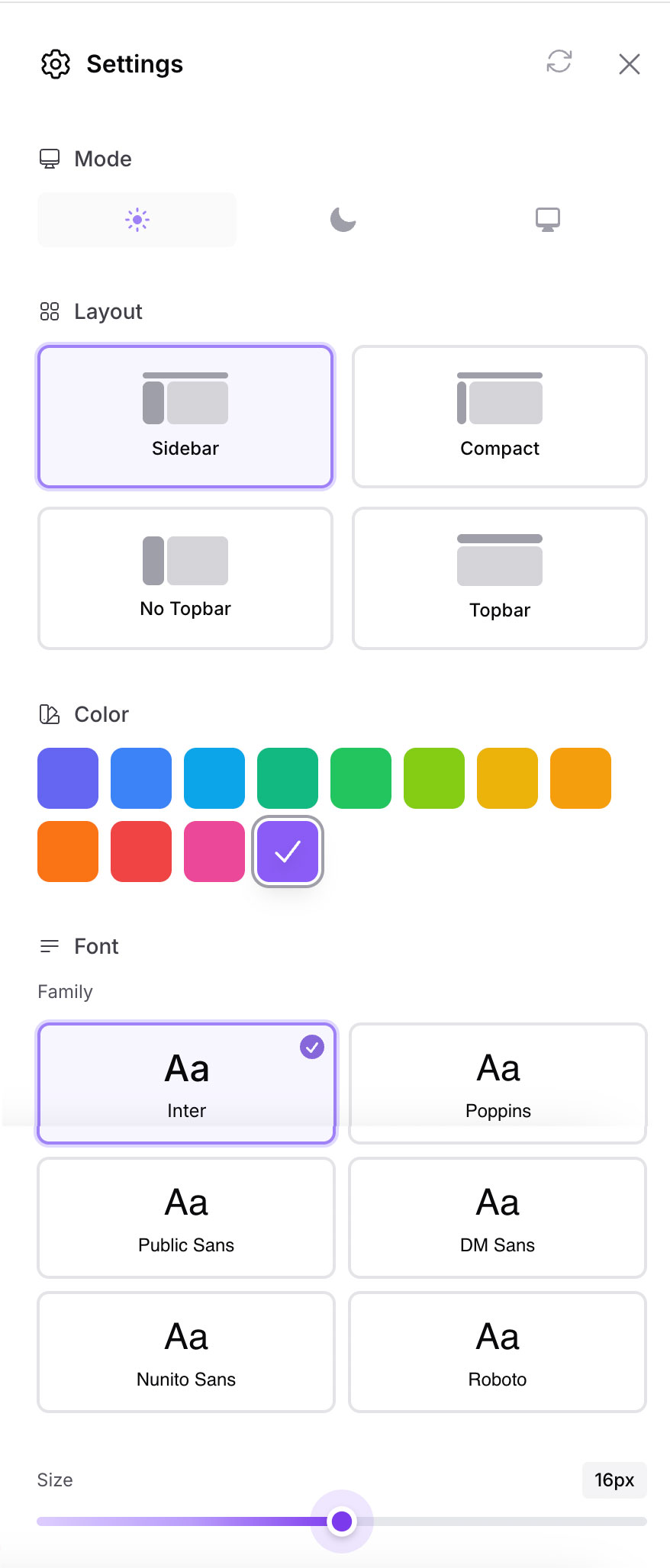 Filament UI Switcher Modal