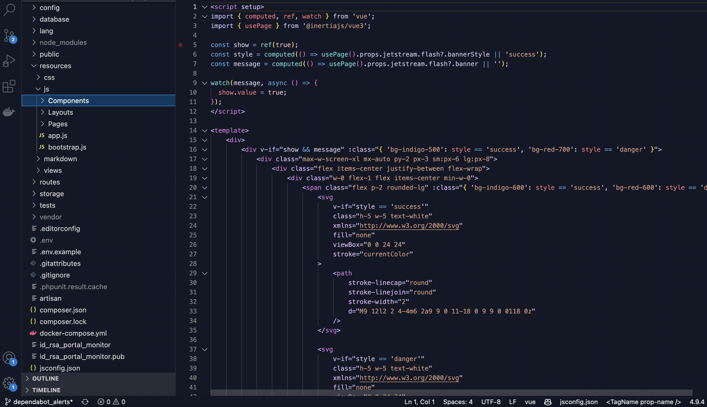 Vue Screenshot