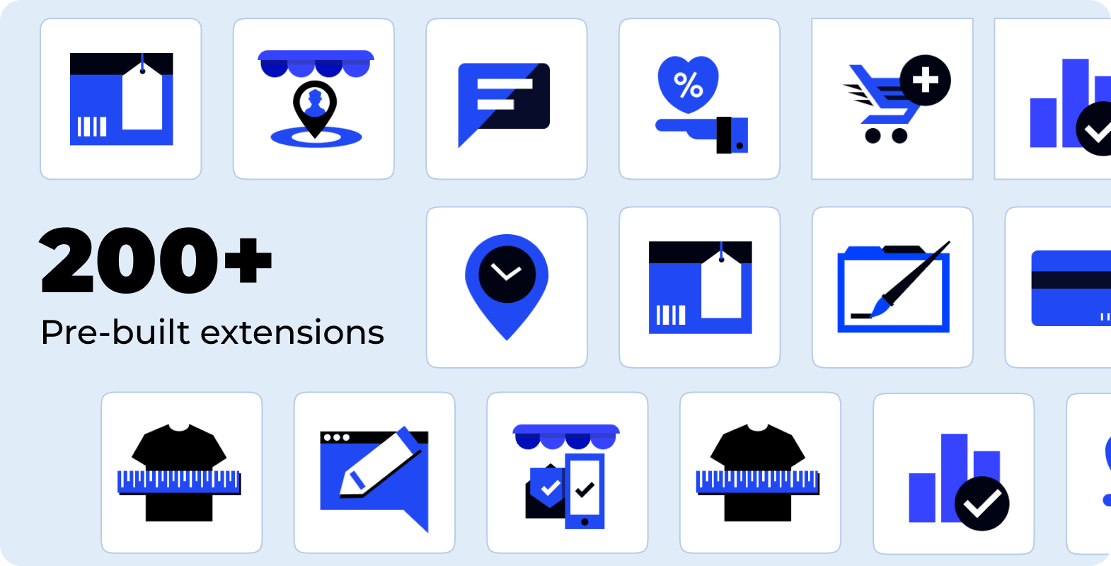 200+ Prebuilt Extensions
