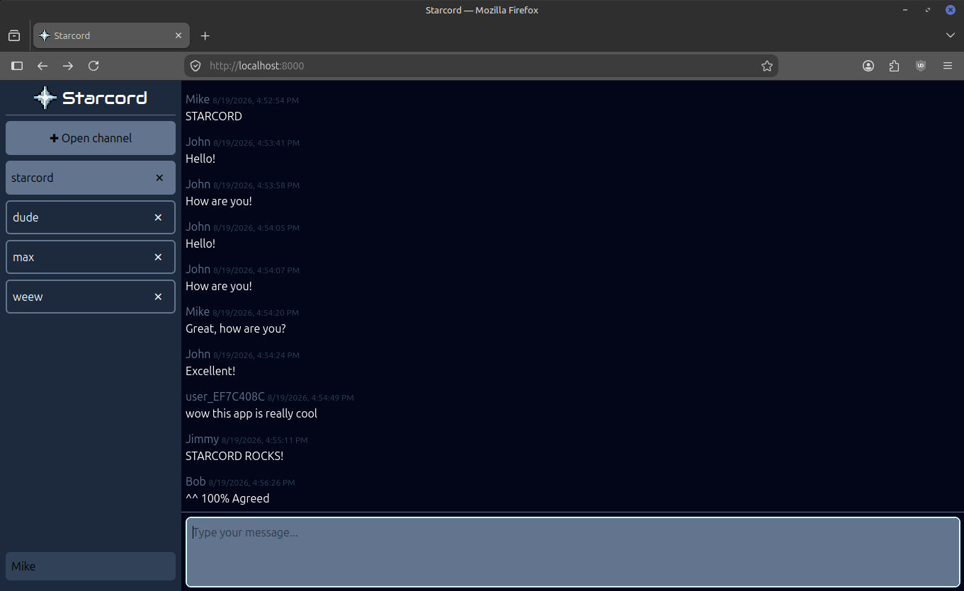 Starcord screenshot
