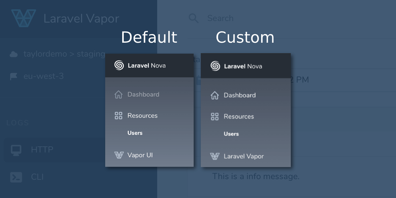 Nova Vapor UI Link Demo