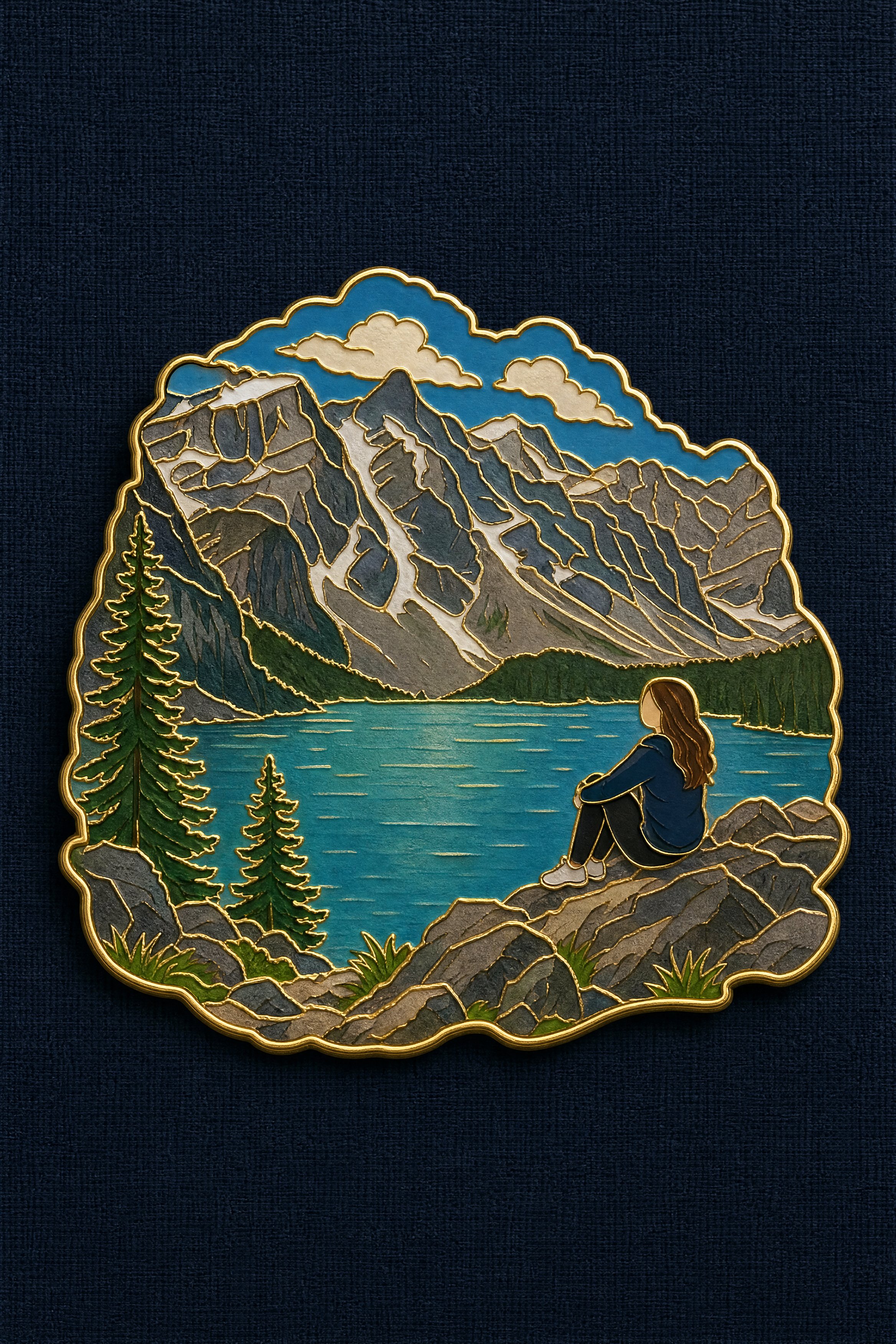 Travel Souvenir Enamel Pin Badge