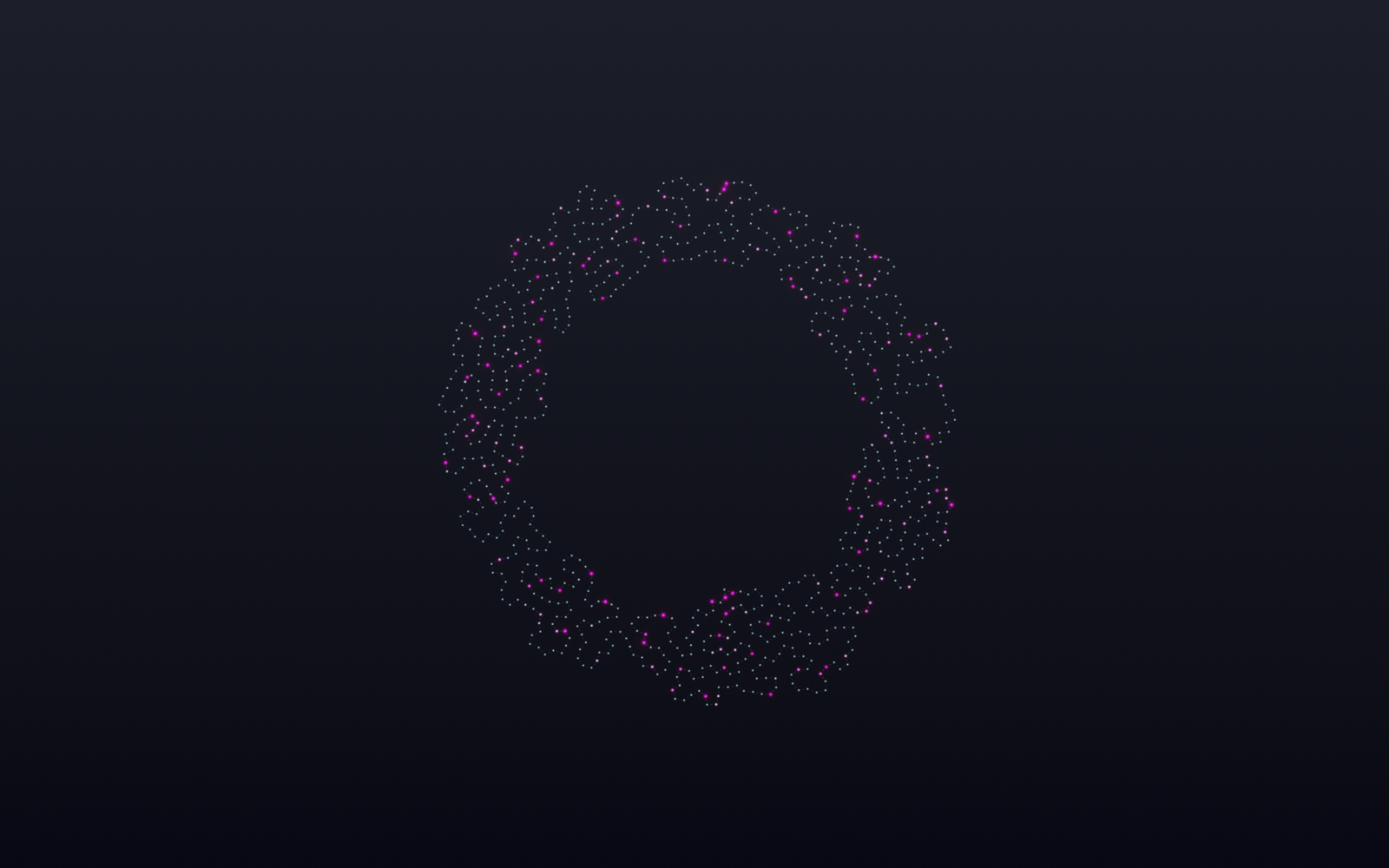Coral — a ruffled reef ring with a glowing young rim