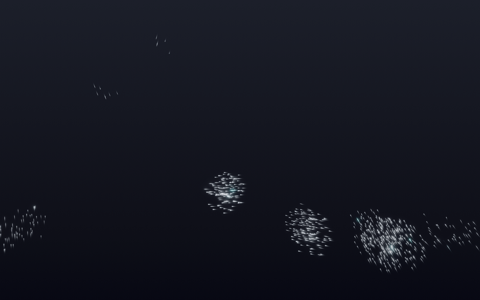 Murmuration — flocks wheeling under mid stress