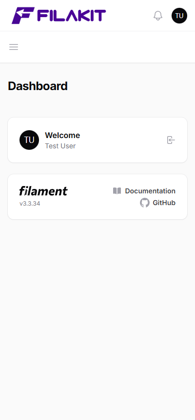 Preview Topbar Navigation Mobile