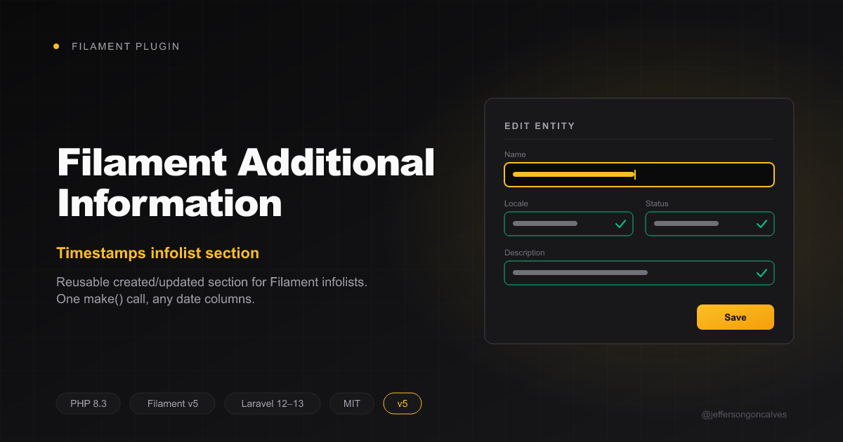 Filament Additional Information