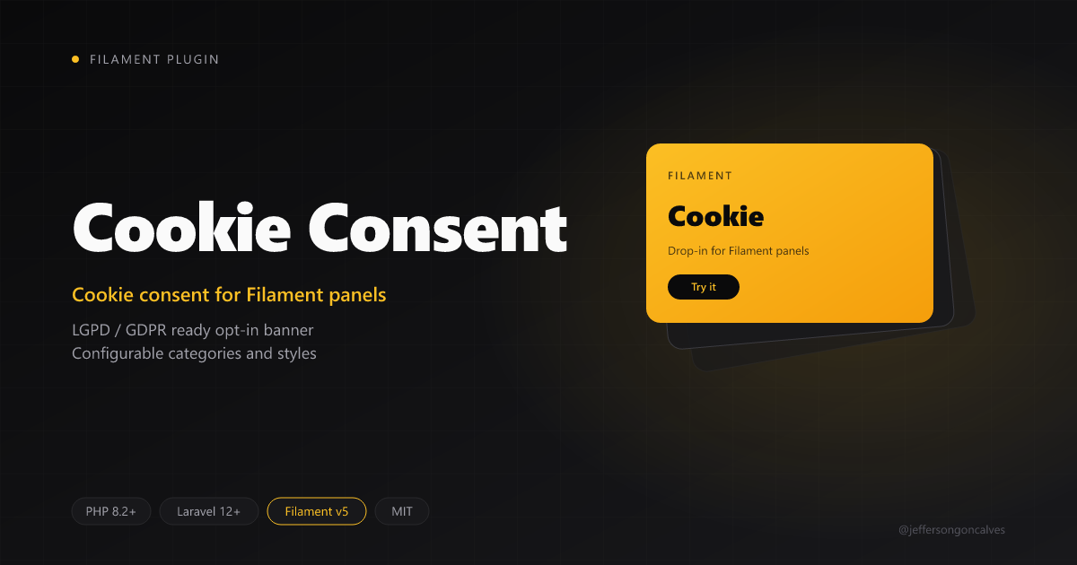 Filament Cookie Consent