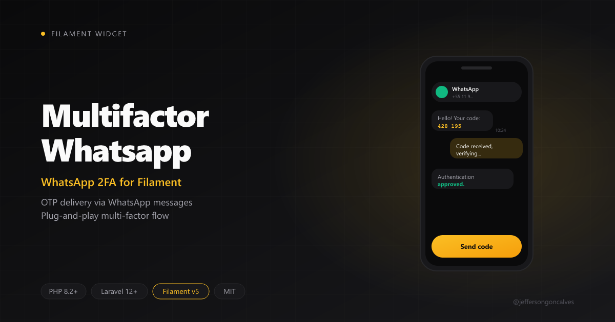 Filament Multifactor Whatsapp