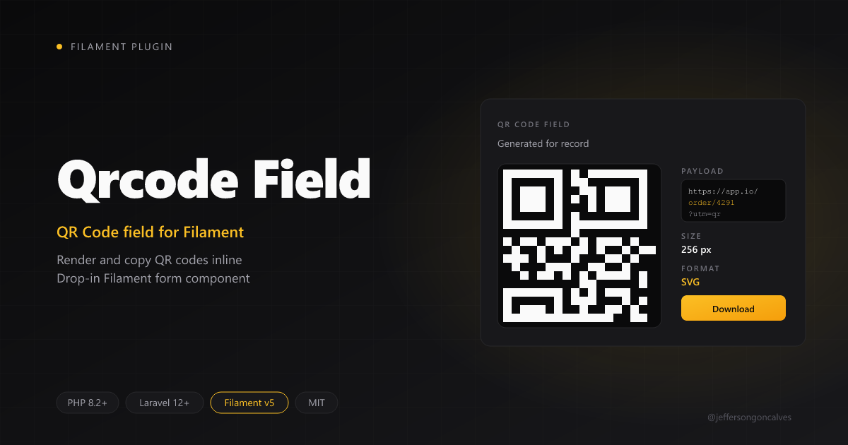 Filament Qrcode Field