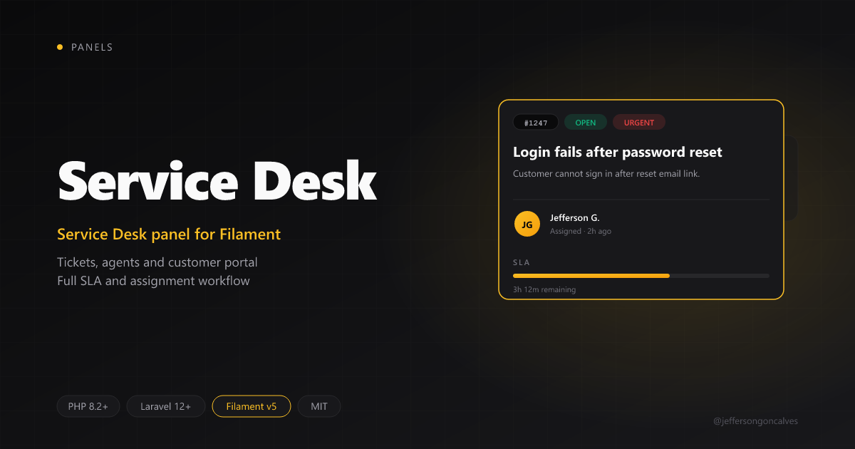 Filament Service Desk