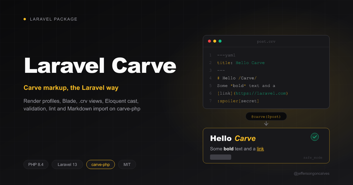 Laravel Carve