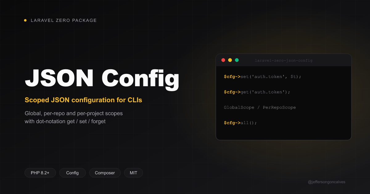 laravel-zero-json-config