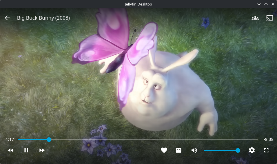 Screenshot of Jellyfin Desktop