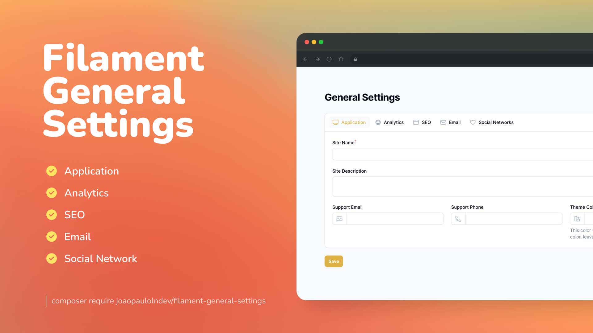 Screenshot of Application Feature