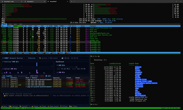 psmux in action