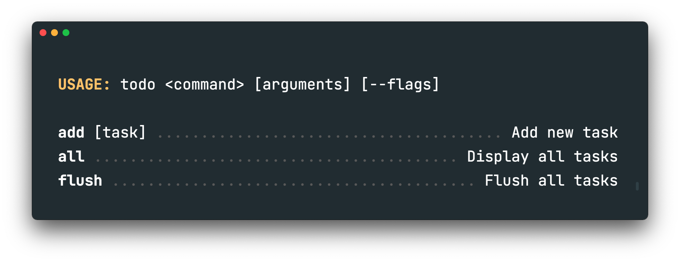 Wena code example