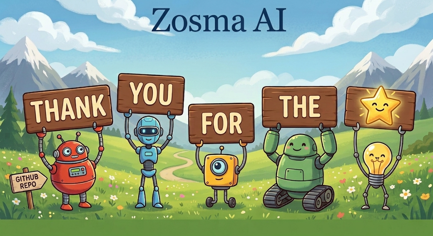 Thank you for starring Zosma Cowork
